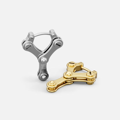 CHAINLINK MECHANIC EARRINGS