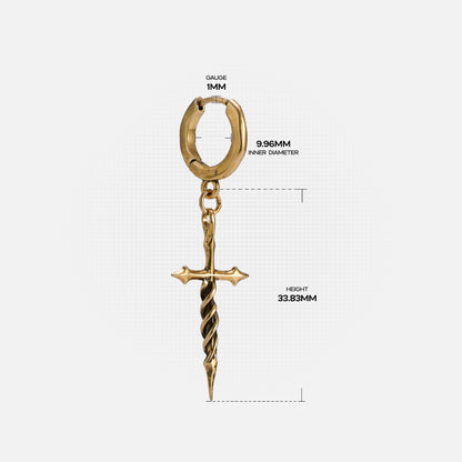 LONGINUS ASCENSION NAIL EARRINGS