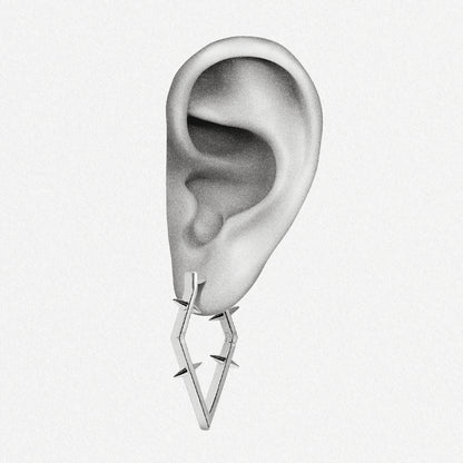 ANGULAR SPIKE FRAME EARRINGS