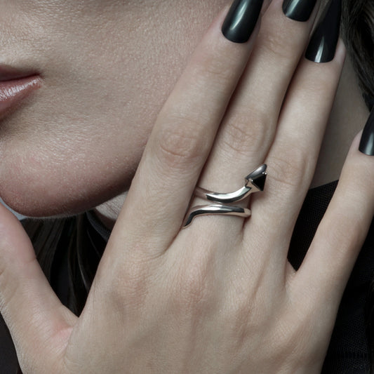COILED SERPENT RING