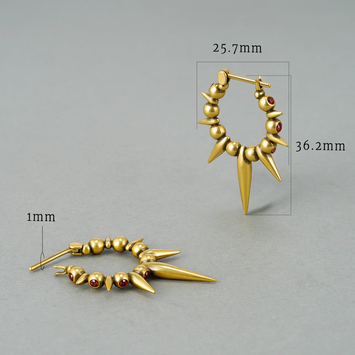 BLOODTHORN SPIKE EARRINGS