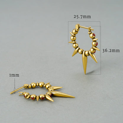 BLOODTHORN SPIKE EARRINGS