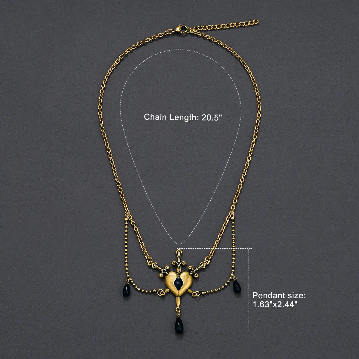 BLADEBOUND HEART NECKLACE