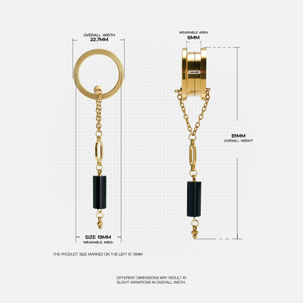 MIDNIGHT AXIS DANGLES