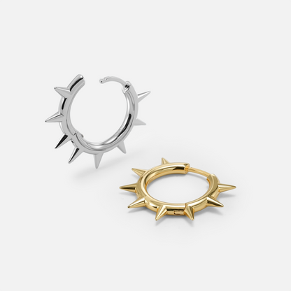REBEL SPIKE HOOP EARRINGS