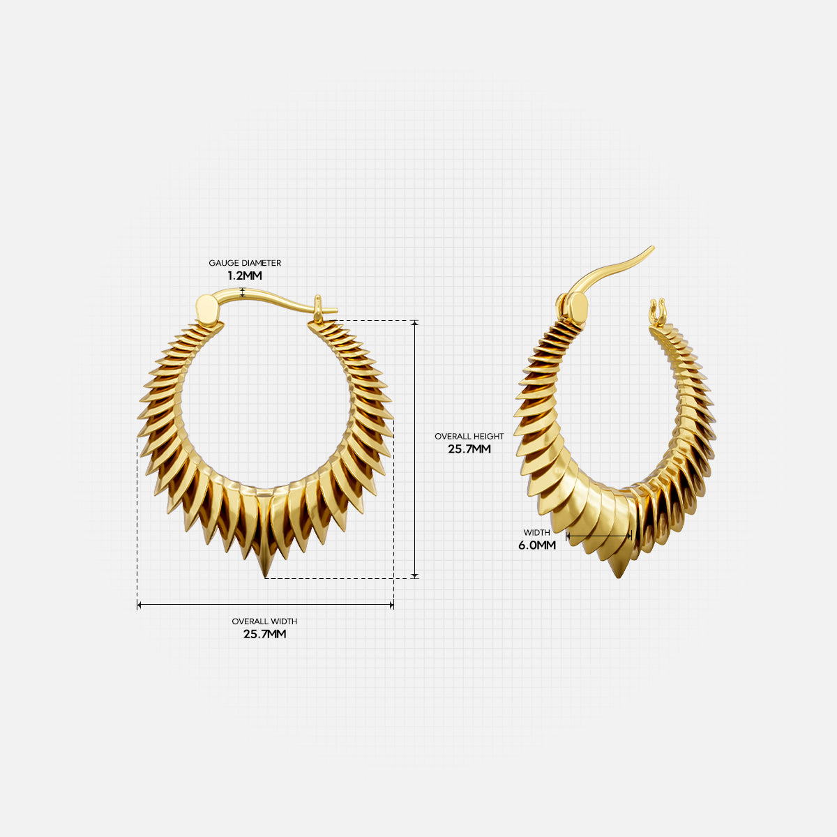 SPINE HALO EARRINGS