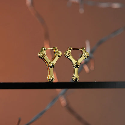 CHAINLINK MECHANIC EARRINGS