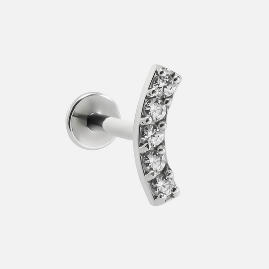 STYLISH CURVATURE FLAT BACK STUD