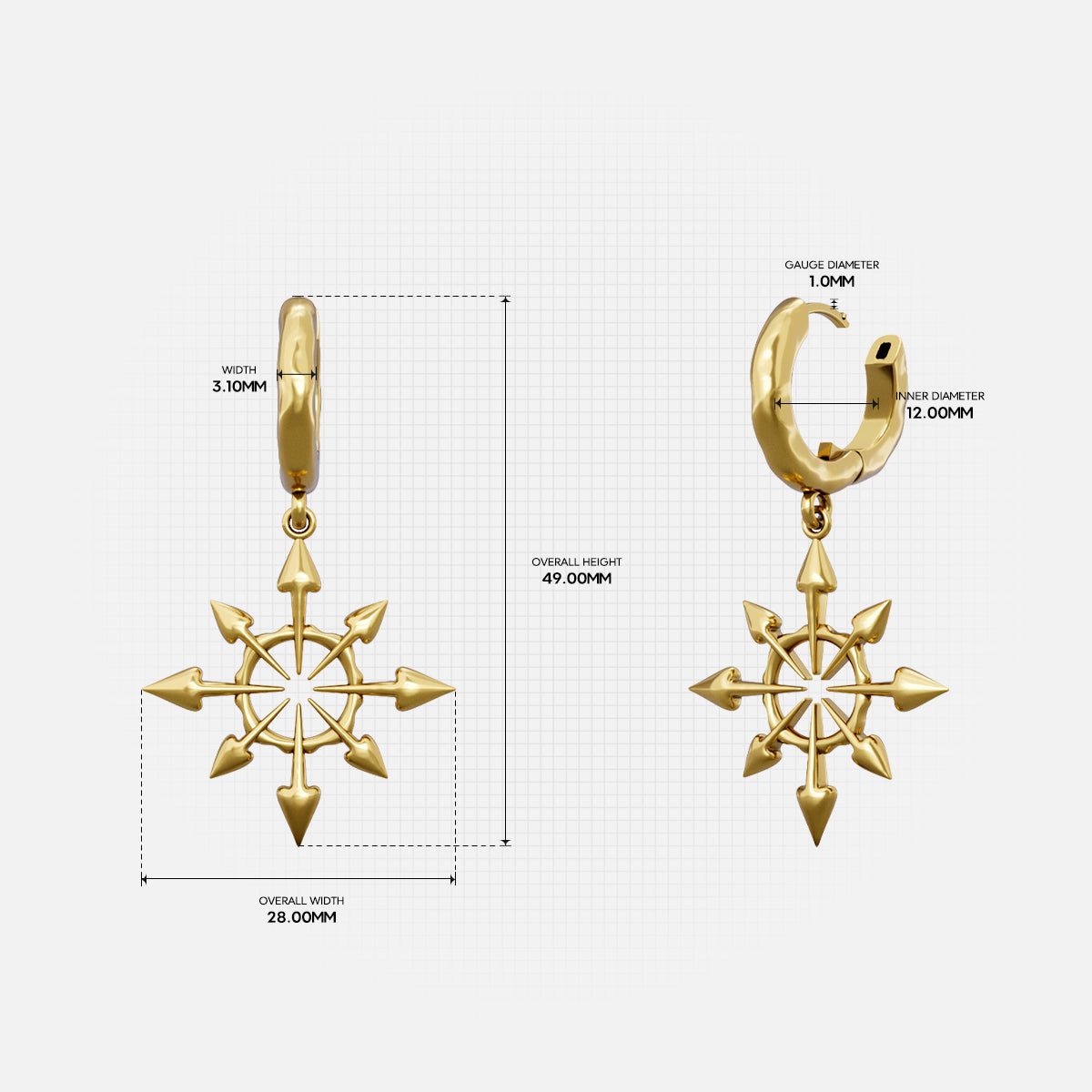 ARROW OF RESOLVE EARRINGS