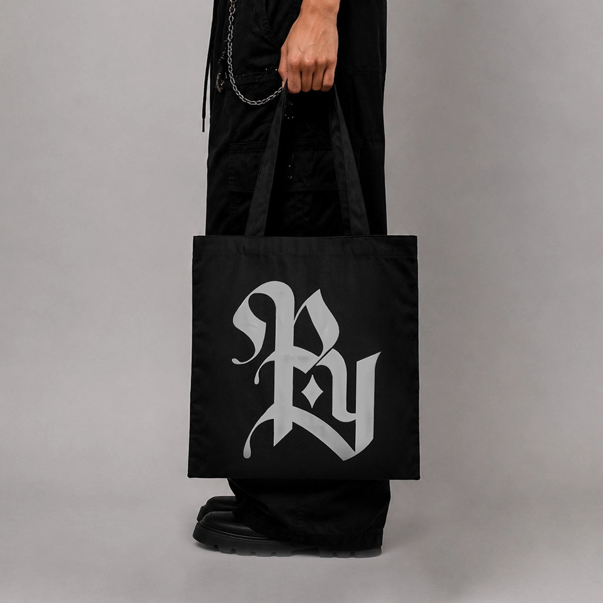 PUNKYOUTH GOTHIC MONOGRAM TOTE BAG