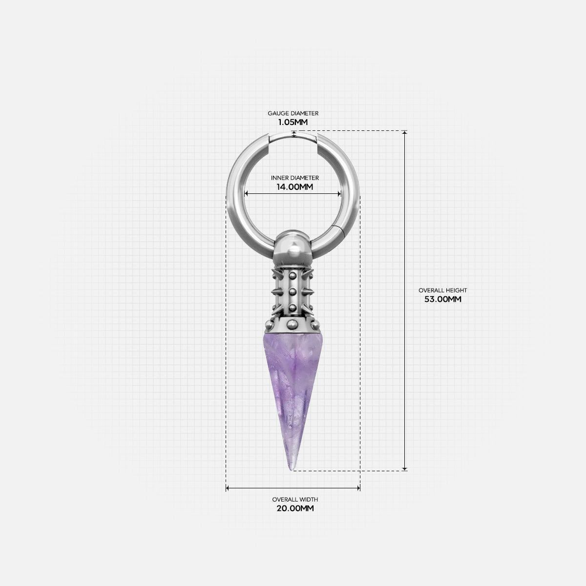 RIVET PRISM EARRINGS