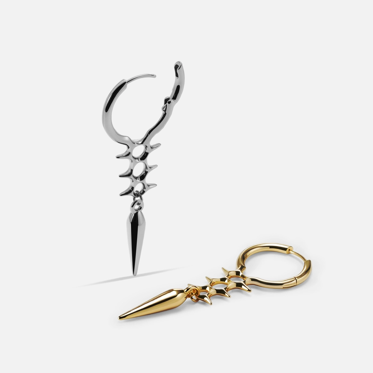 BIOMECH SPINE EARRINGS