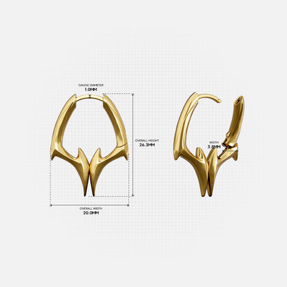 TWIN FANG EARRINGS