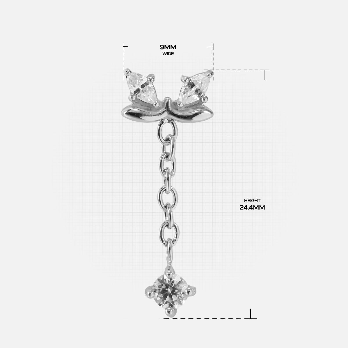 ETHEREAL ELEGANCE FLAT BACK STUD