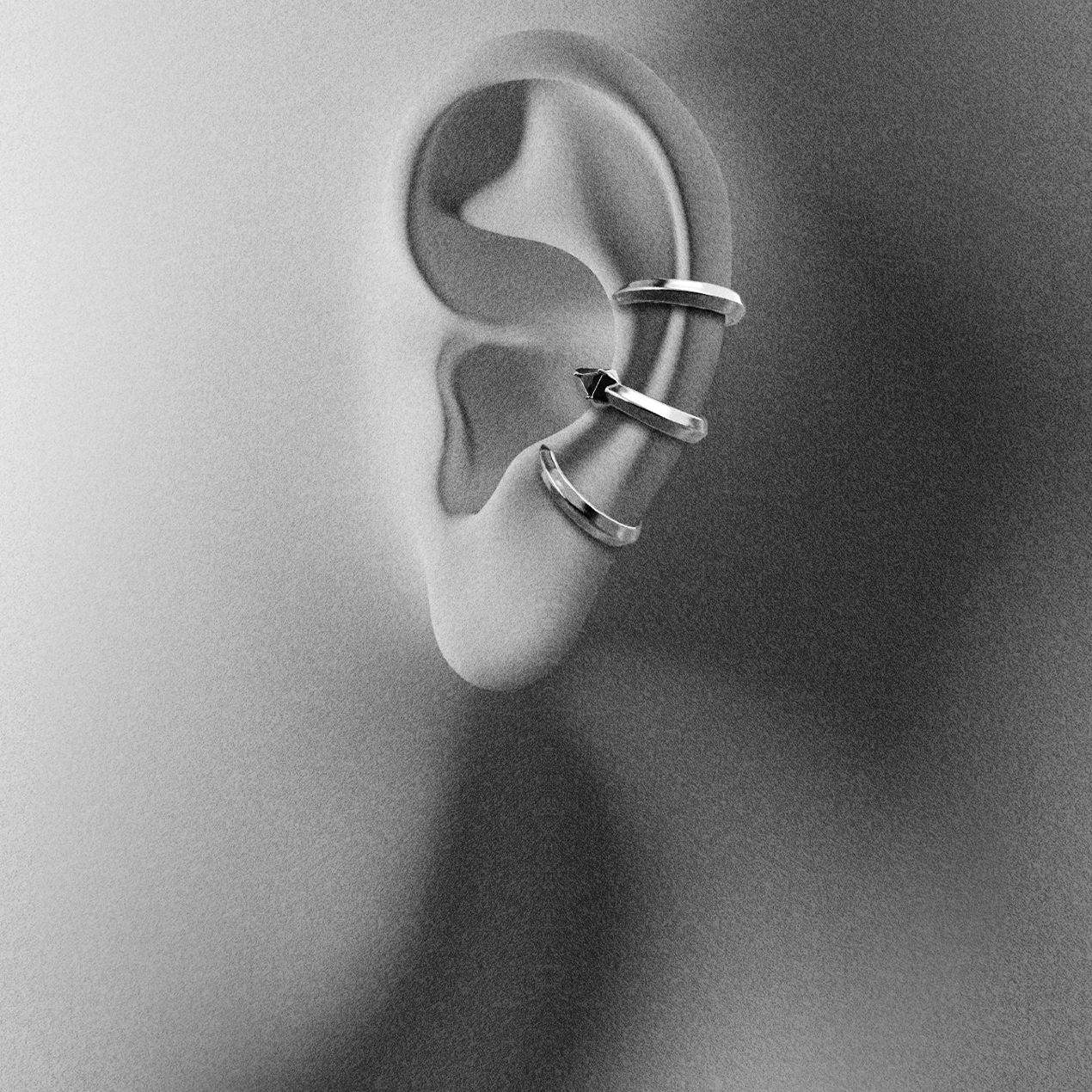 TWIN FANG EAR CUFFS