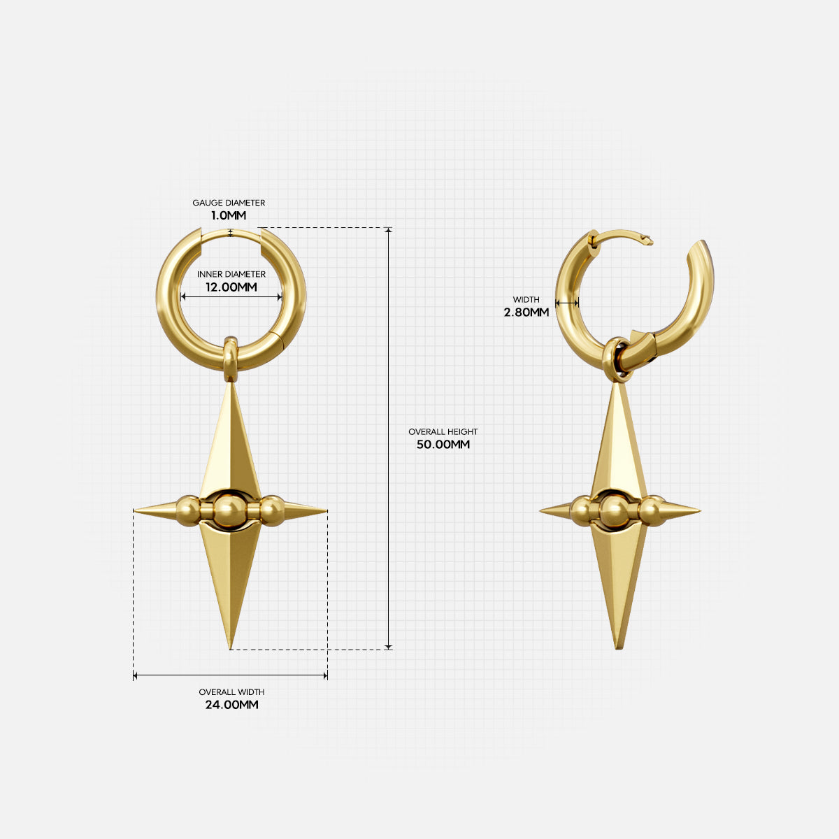 GUIDING AXIS EARRINGS