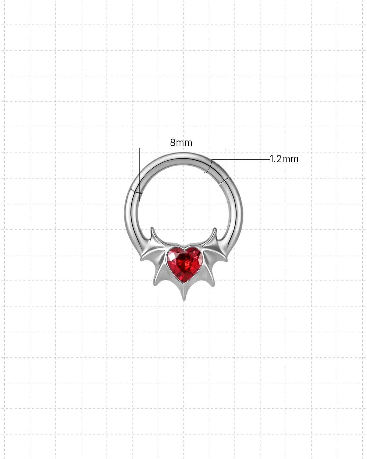BATWING HEART CLICKER
