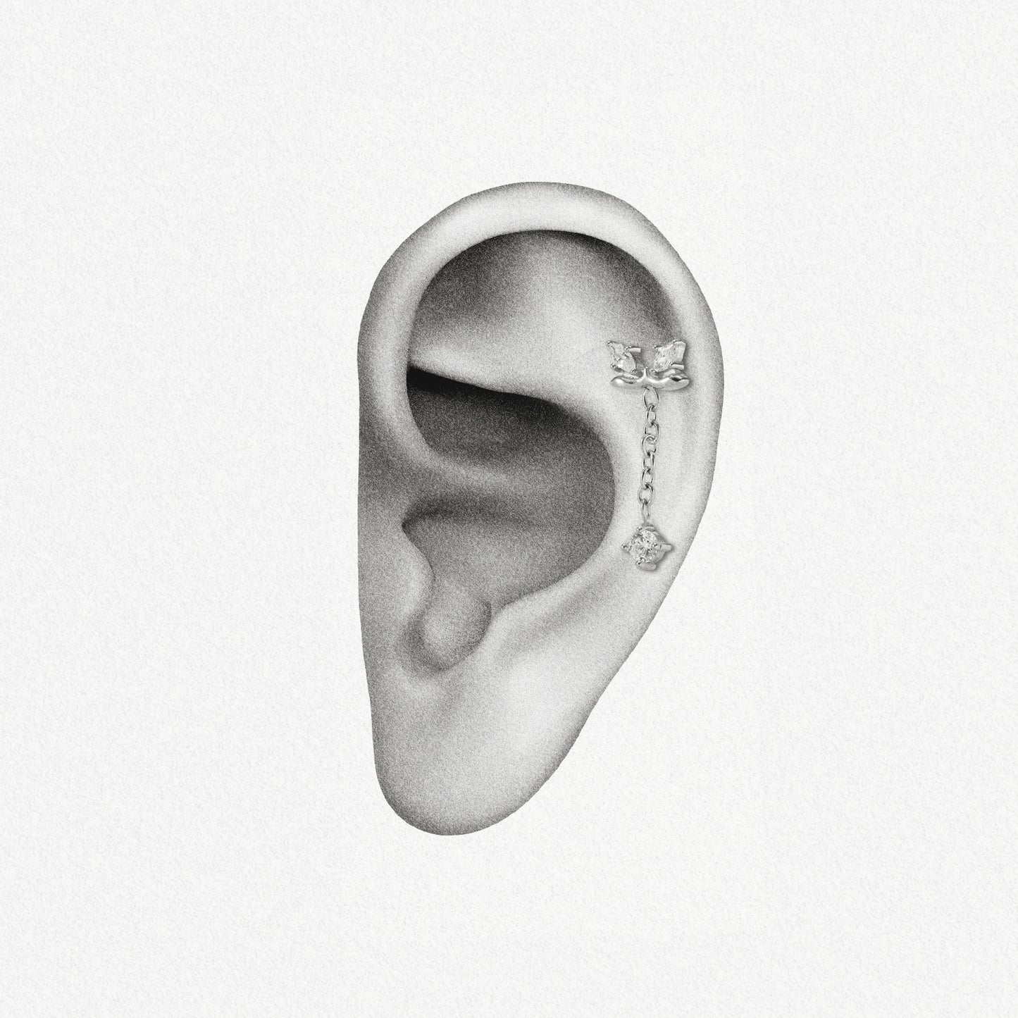 ETHEREAL ELEGANCE FLAT BACK STUD