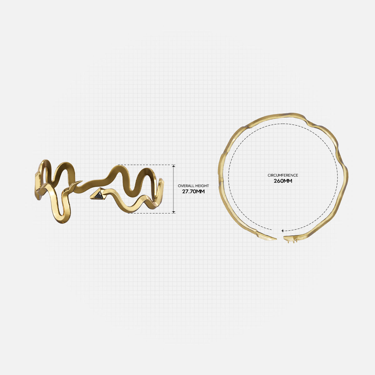 SERPENT LINE ARM CUFFS