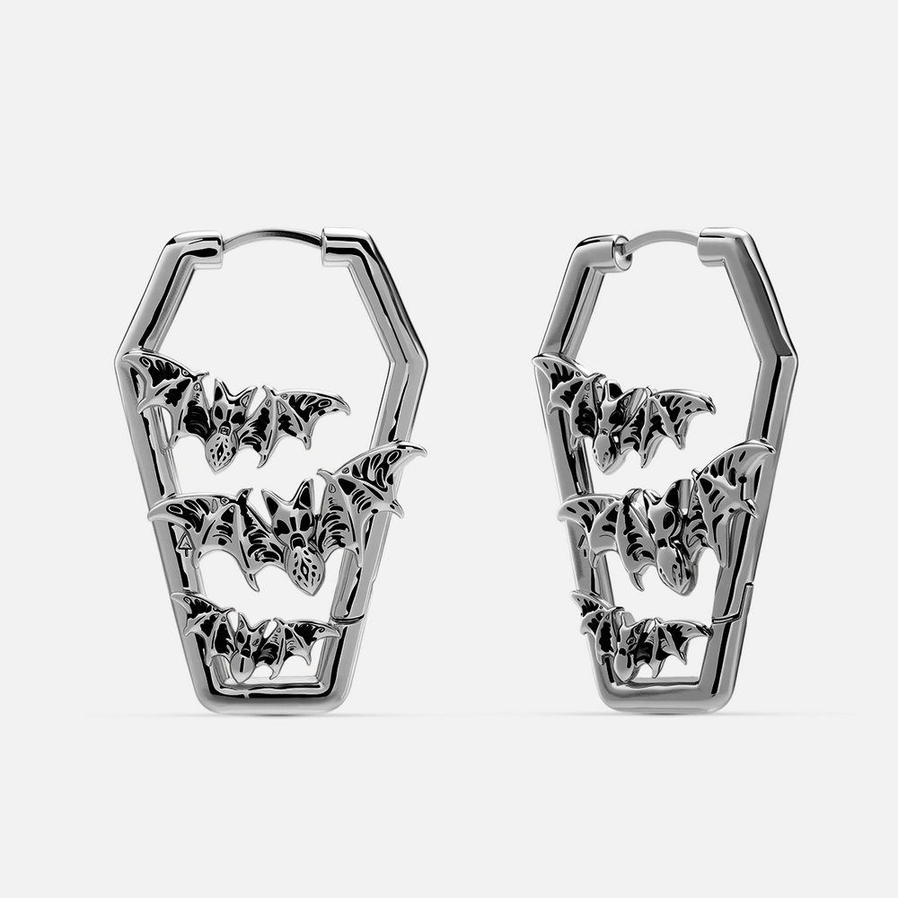 BAT TOMB EARRINGS