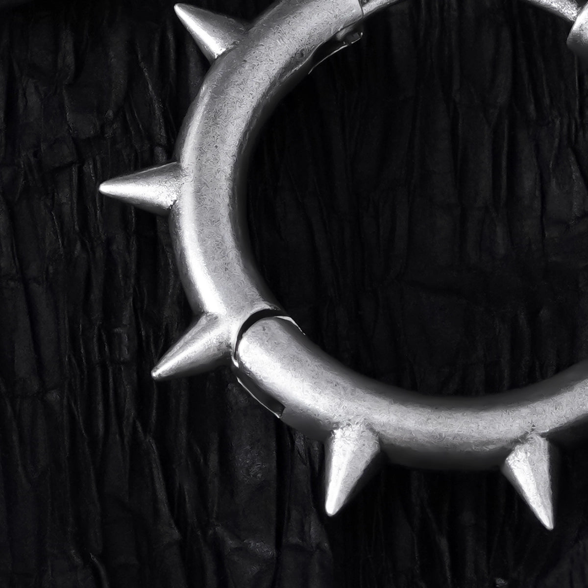 REBEL SPIKE HOOP EARRINGS