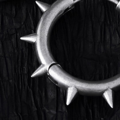 REBEL SPIKE HOOP EARRINGS