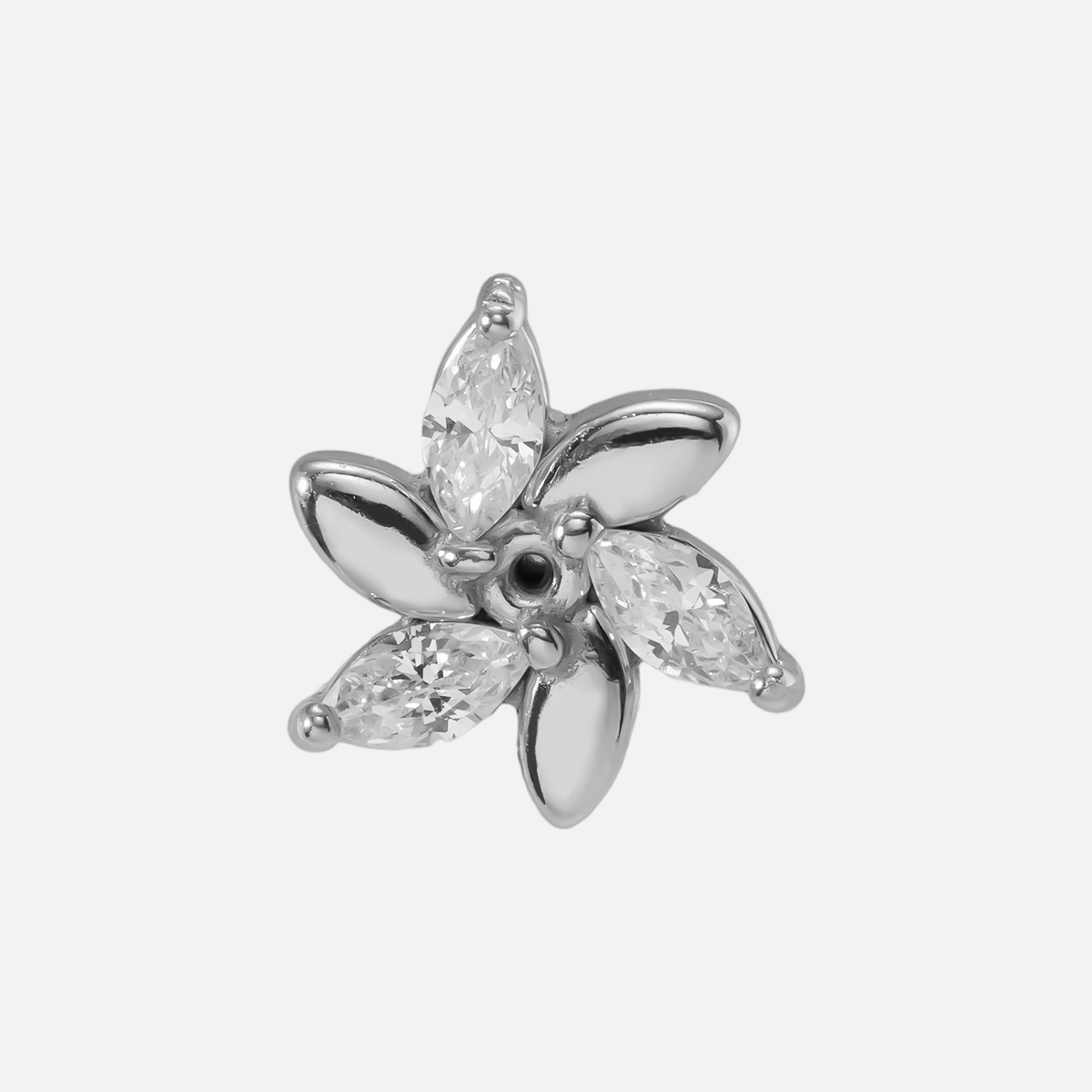 ORCHID BLOOM FLAT BACK STUD