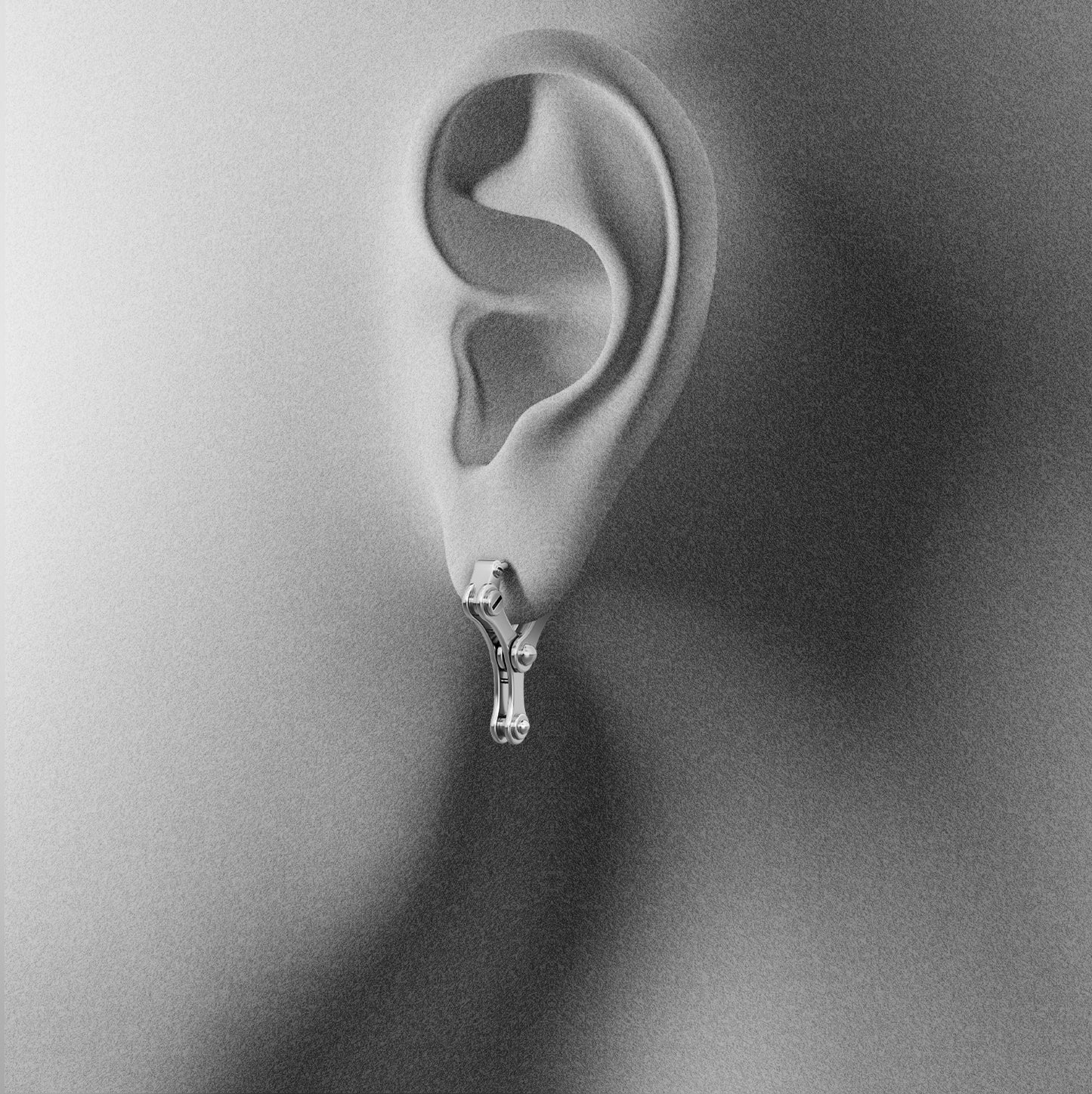CHAINLINK MECHANIC EARRINGS