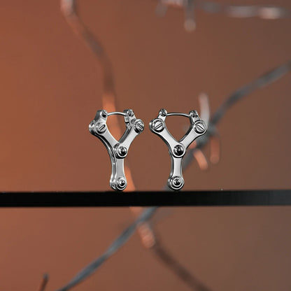 CHAINLINK MECHANIC EARRINGS