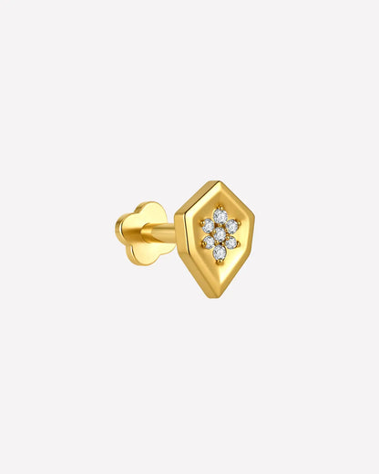 CRYSTAL SHIELD FLATBACK STUD