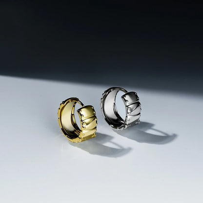 LAMINAR PLATE HOOP EARRINGS