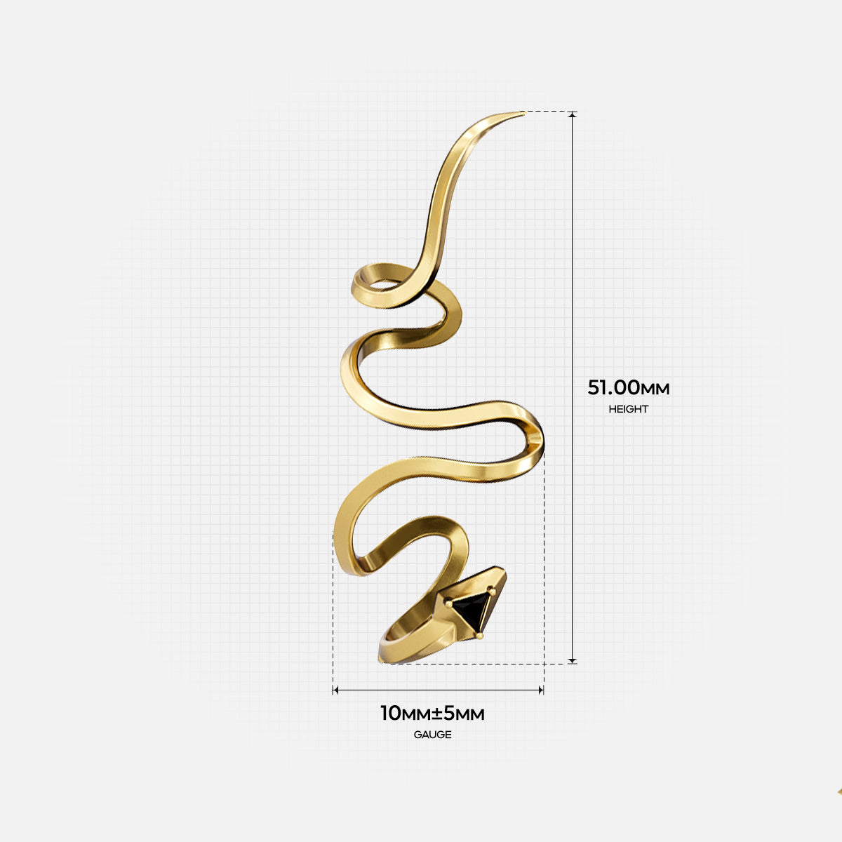 DUAL COIL EAR CUFFS