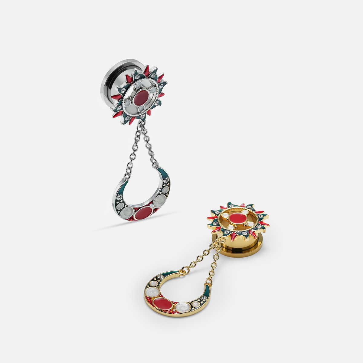 SUNFIRE CRESCENT DANGLES