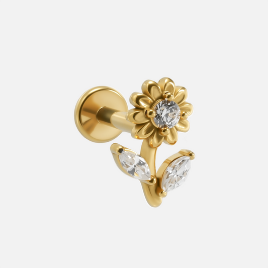 DAISY SHINE FLAT BACK STUD