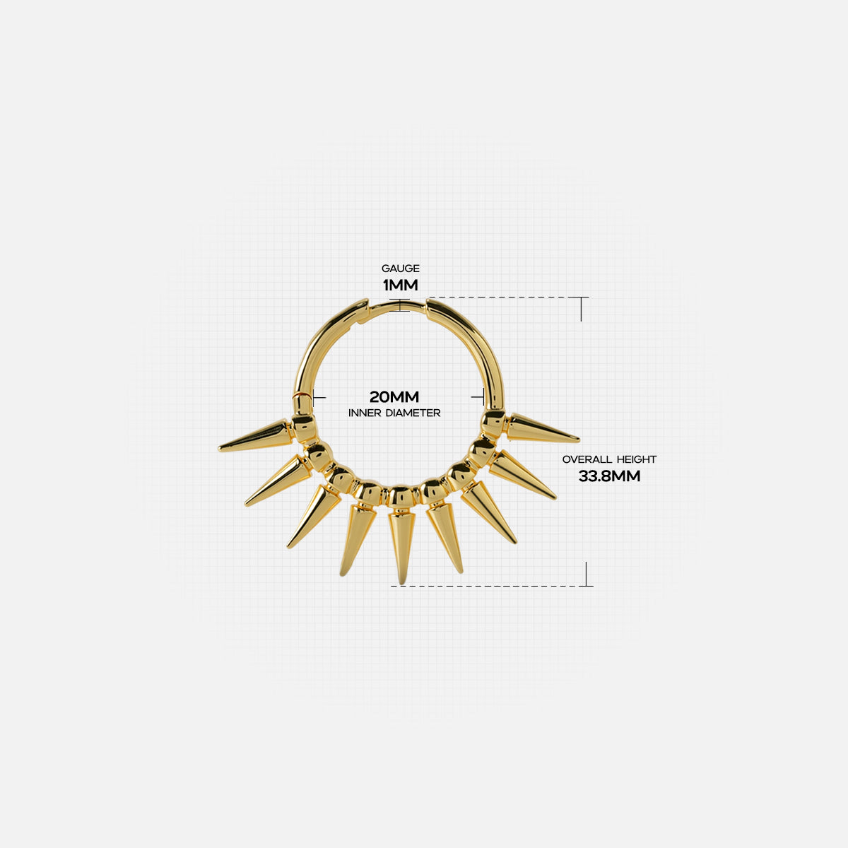 SPIKE CROWN EARRINGS