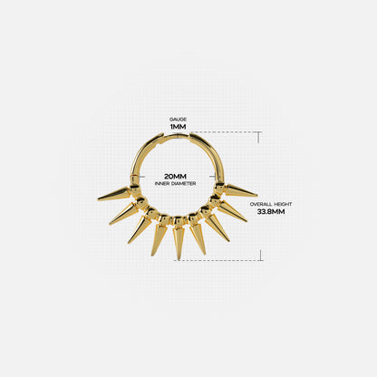 SPIKE CROWN EARRINGS