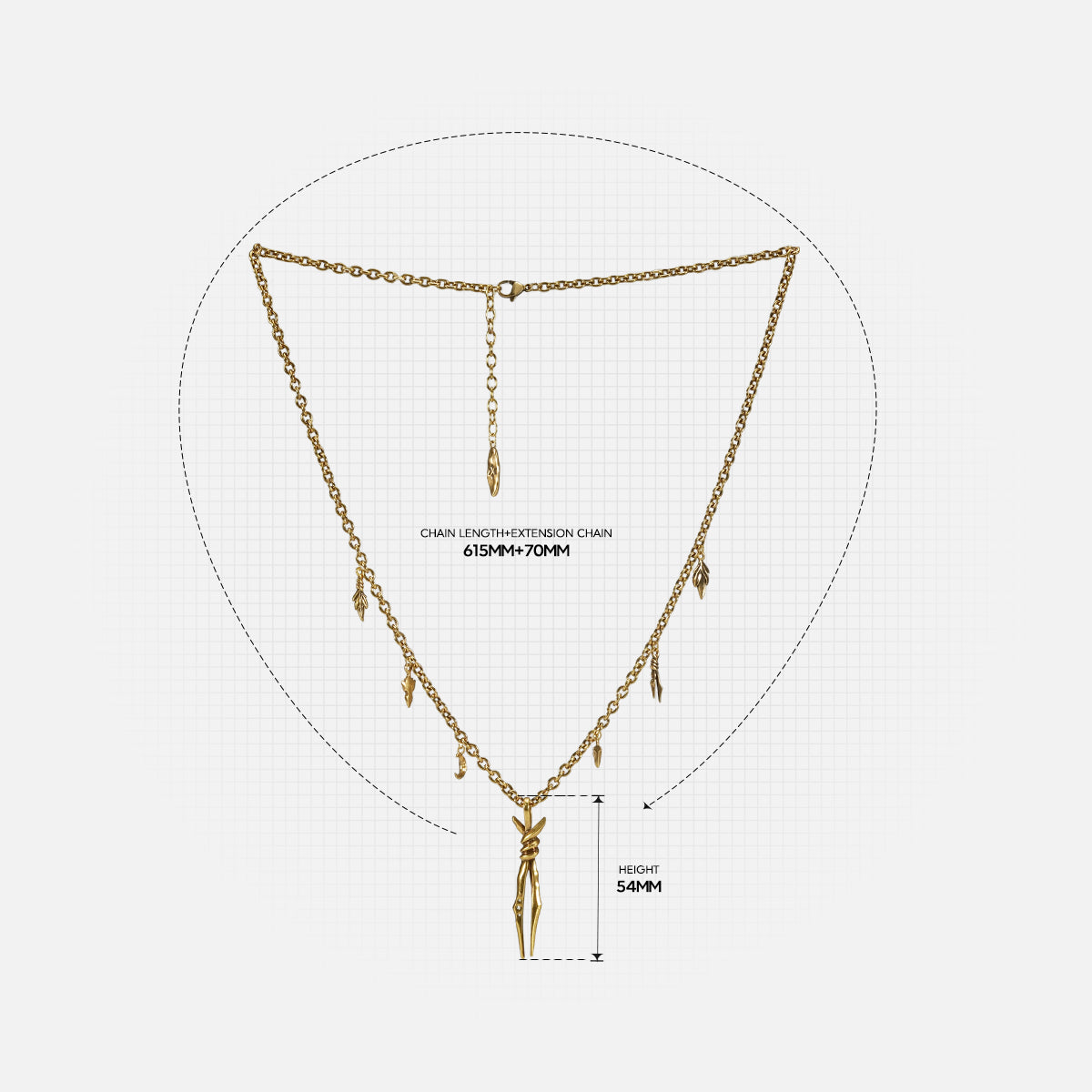 BOUND TWIN NECKLACE