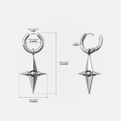 GUIDING AXIS EARRINGS