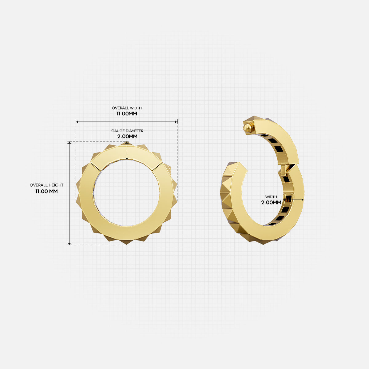 APEX SPIKE RING STACKS (5PCS)