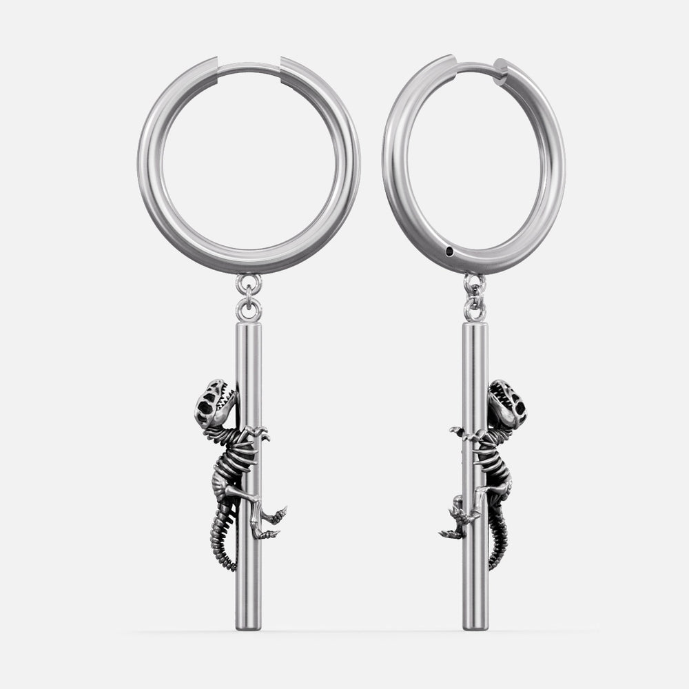 ANCIENT DRAGON FOSSIL EARRINGS