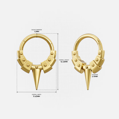 INTERLOCK SPIKE SEPTUM CLICKER