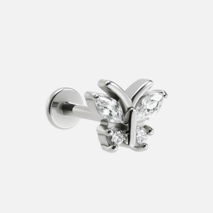 WHIMSICAL BUTTERFLY FLAT BACK STUD