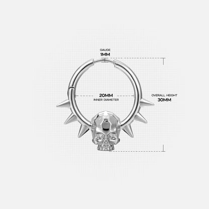 SPIKED SKULL EARRINGS