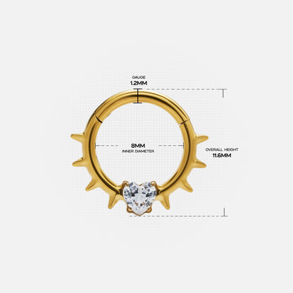CROWNED HEART SEPTUM CLICKER