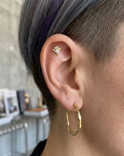 CRYSTAL OWL FLATBACK STUD