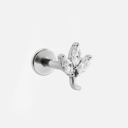 LEAF FLAT BACK STUD