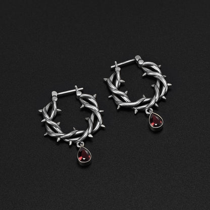 BLOOD THORN CROWN EARRINGS