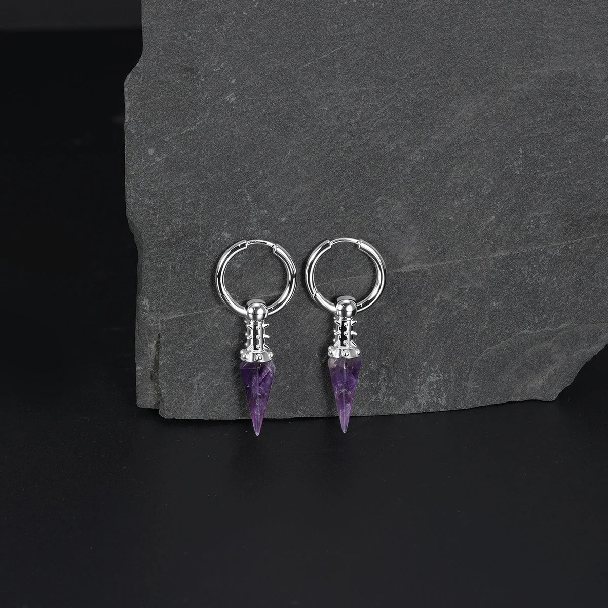 RIVET PRISM EARRINGS