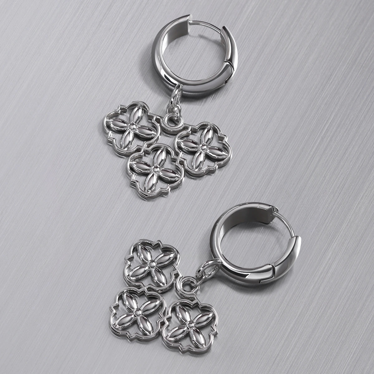 GOTHIC QUATREFOIL EARRINGS