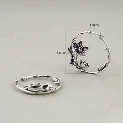 BLOSSOMING VINE EARRINGS